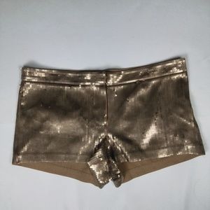 Express Gold Shorts Size 10 With no Pockets